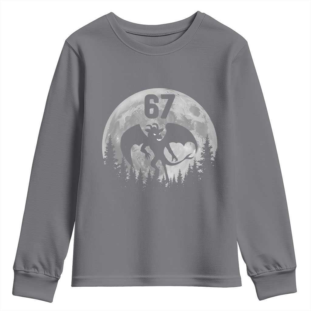 Funny Jersey Devil 67 Moon Night Stroll Youth Sweatshirt - Wonder Print Shop