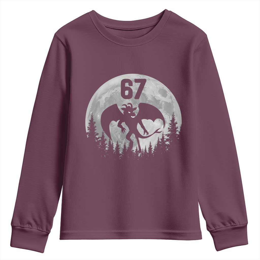 Funny Jersey Devil 67 Moon Night Stroll Youth Sweatshirt - Wonder Print Shop