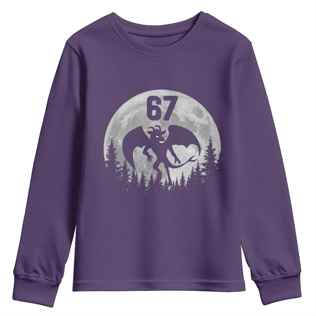 Funny Jersey Devil 67 Moon Night Stroll Youth Sweatshirt - Wonder Print Shop