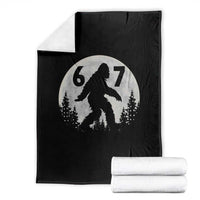 Funny Bigfoot 67 Night Stroll Moon Sasquatch Throw Blanket - Wonder Print Shop