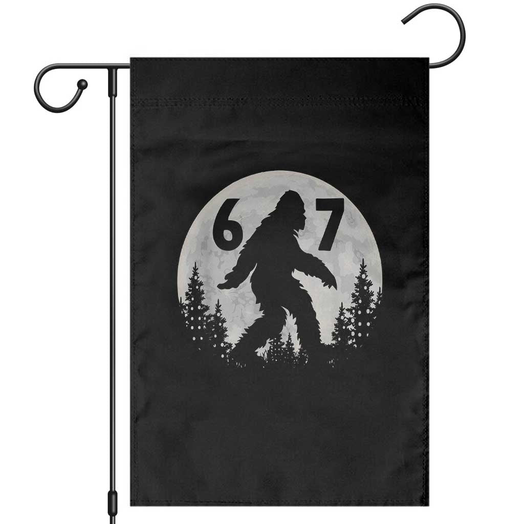 Funny Bigfoot 67 Night Stroll Moon Sasquatch Garden Flag - Wonder Print Shop