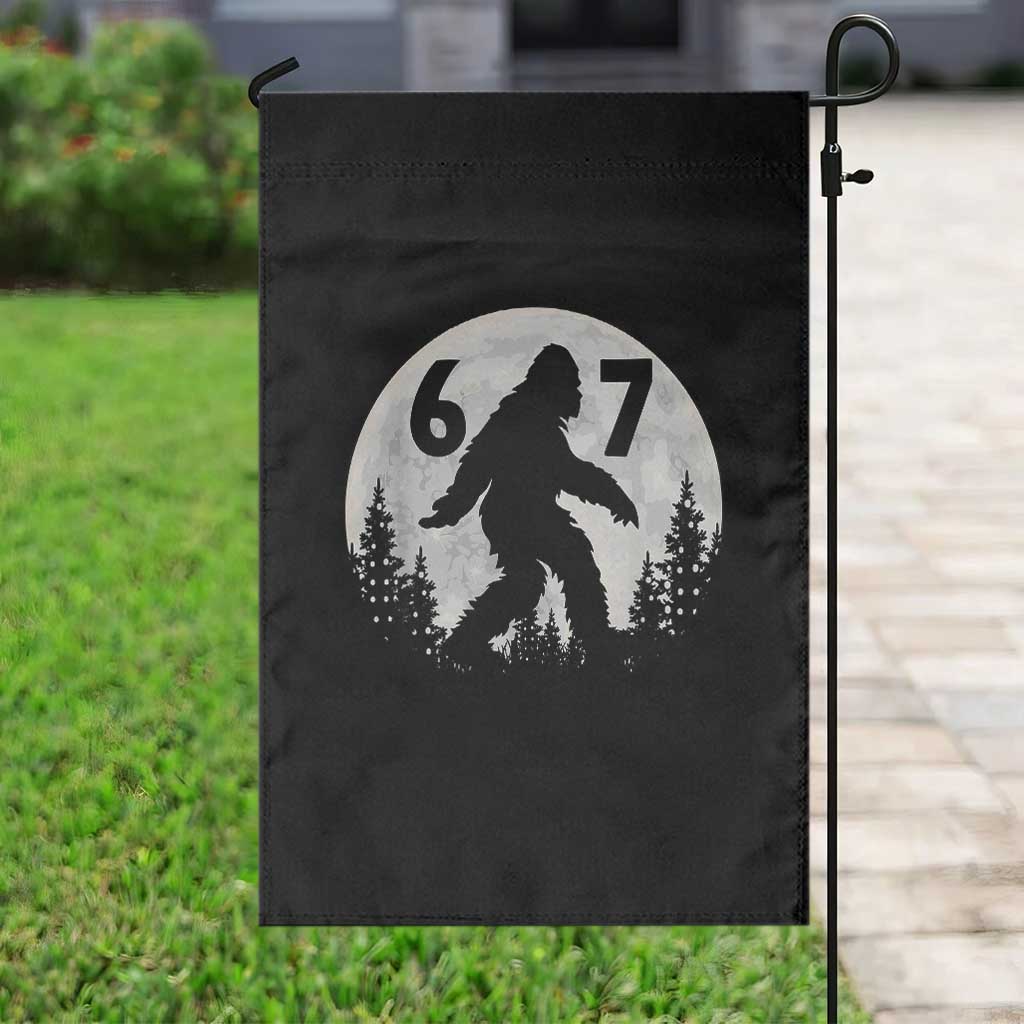 Funny Bigfoot 67 Night Stroll Moon Sasquatch Garden Flag - Wonder Print Shop
