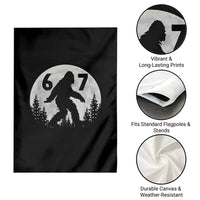 Funny Bigfoot 67 Night Stroll Moon Sasquatch Garden Flag - Wonder Print Shop