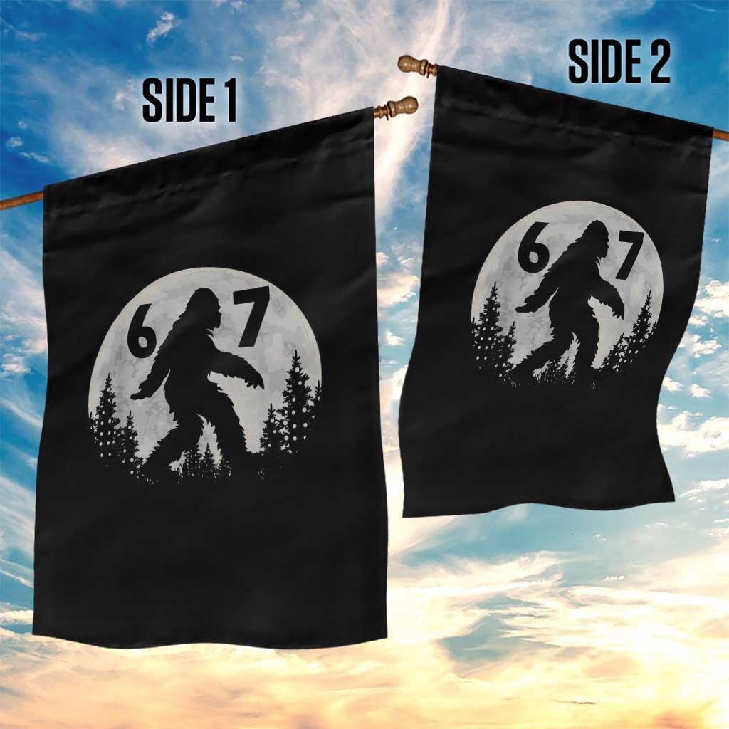 Funny Bigfoot 67 Night Stroll Moon Sasquatch Garden Flag - Wonder Print Shop