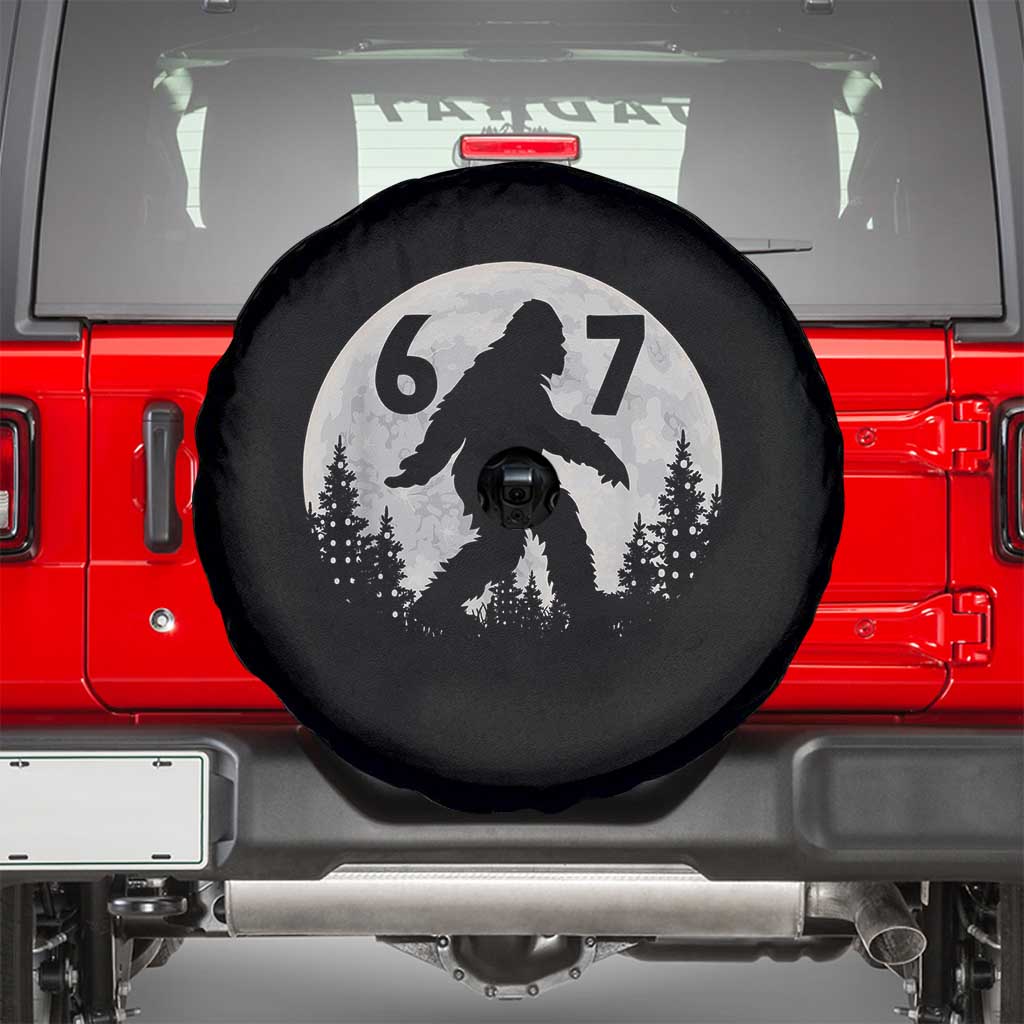 Funny Bigfoot 67 Night Stroll Moon Sasquatch Spare Tire Cover - Wonder Print Shop
