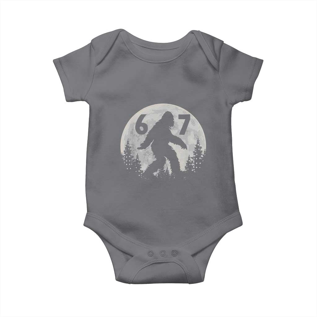 Funny Bigfoot 67 Night Stroll Moon Sasquatch Baby Onesie - Wonder Print Shop