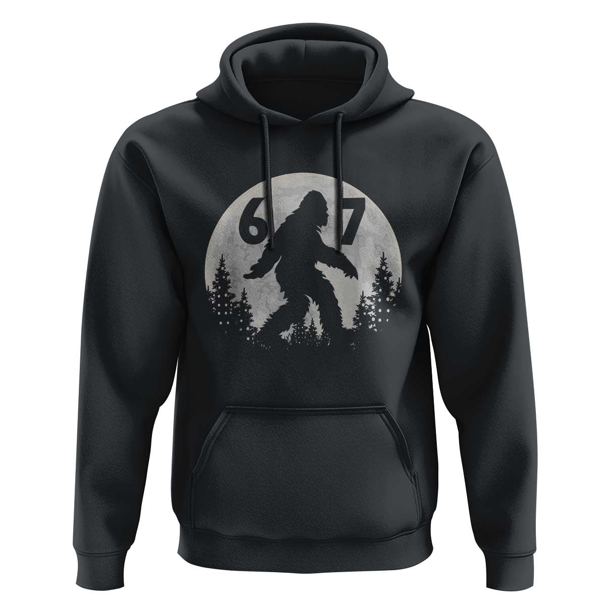 Funny Bigfoot 67 Night Stroll Moon Sasquatch Hoodie - Wonder Print Shop