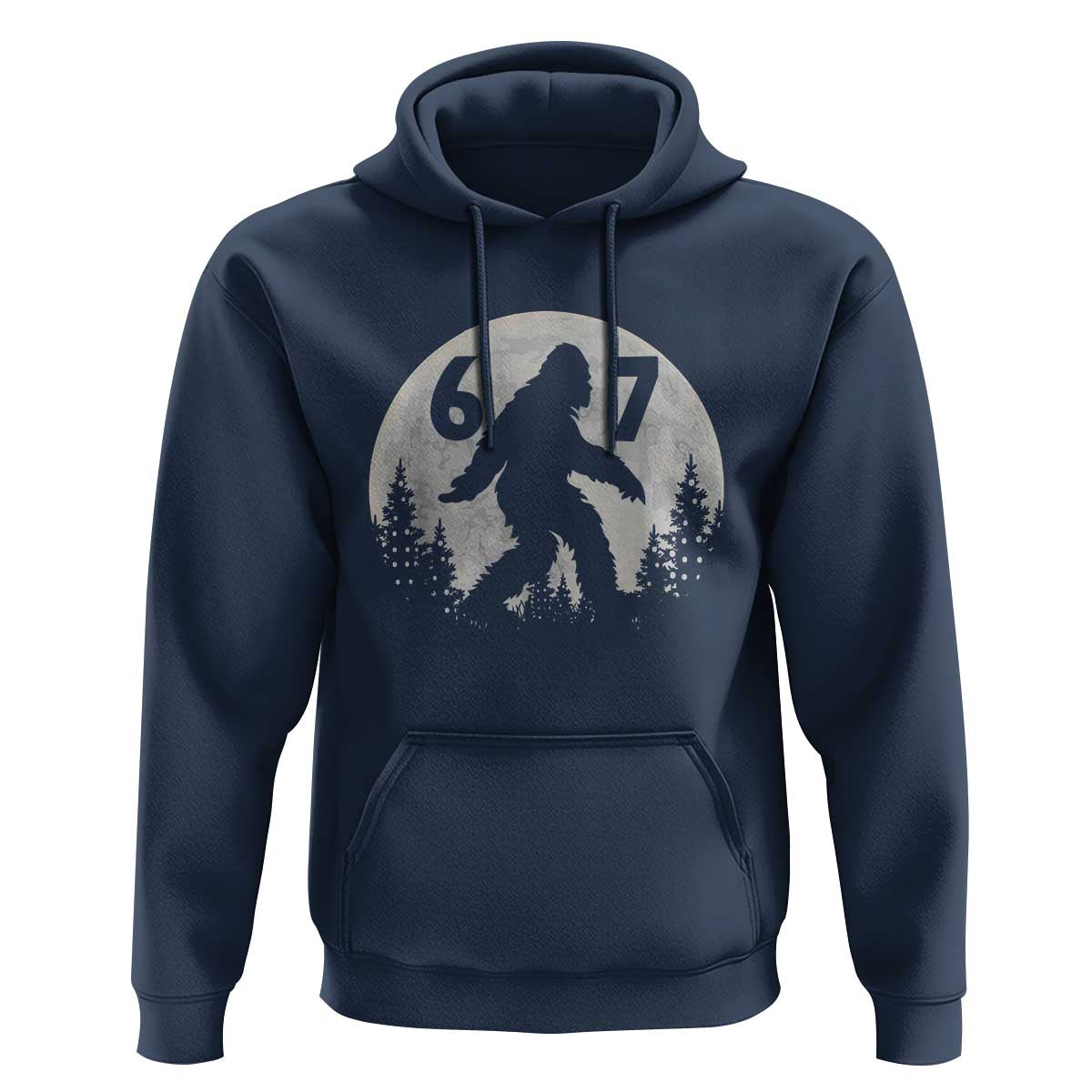 Funny Bigfoot 67 Night Stroll Moon Sasquatch Hoodie - Wonder Print Shop