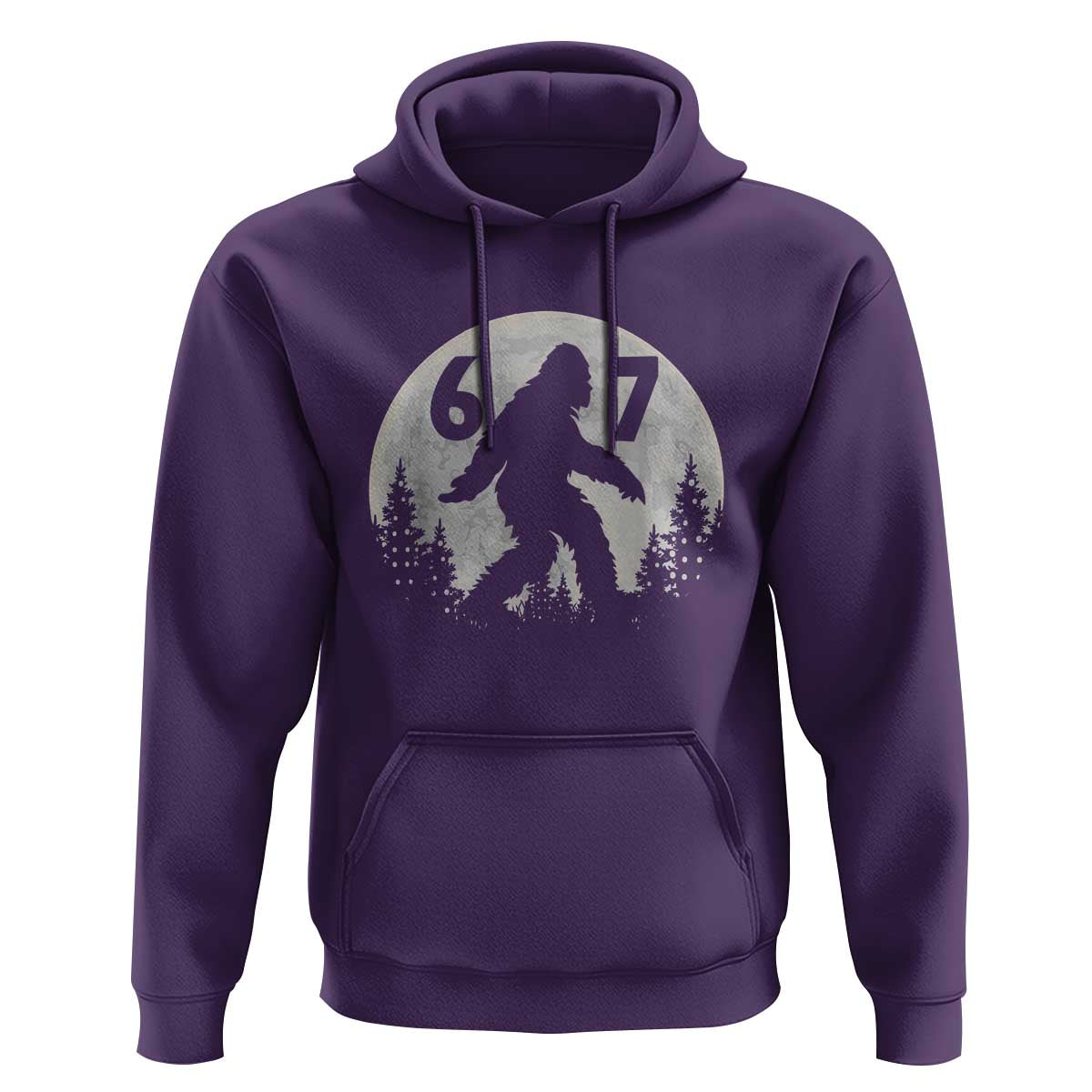 Funny Bigfoot 67 Night Stroll Moon Sasquatch Hoodie - Wonder Print Shop
