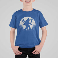Funny Bigfoot 67 Night Stroll Moon Sasquatch T Shirt For Kid - Wonder Print Shop