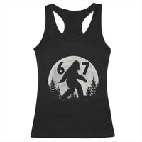 Funny Bigfoot 67 Night Stroll Moon Sasquatch Racerback Tank Top - Wonder Print Shop