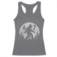 Funny Bigfoot 67 Night Stroll Moon Sasquatch Racerback Tank Top - Wonder Print Shop