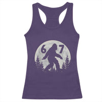 Funny Bigfoot 67 Night Stroll Moon Sasquatch Racerback Tank Top - Wonder Print Shop