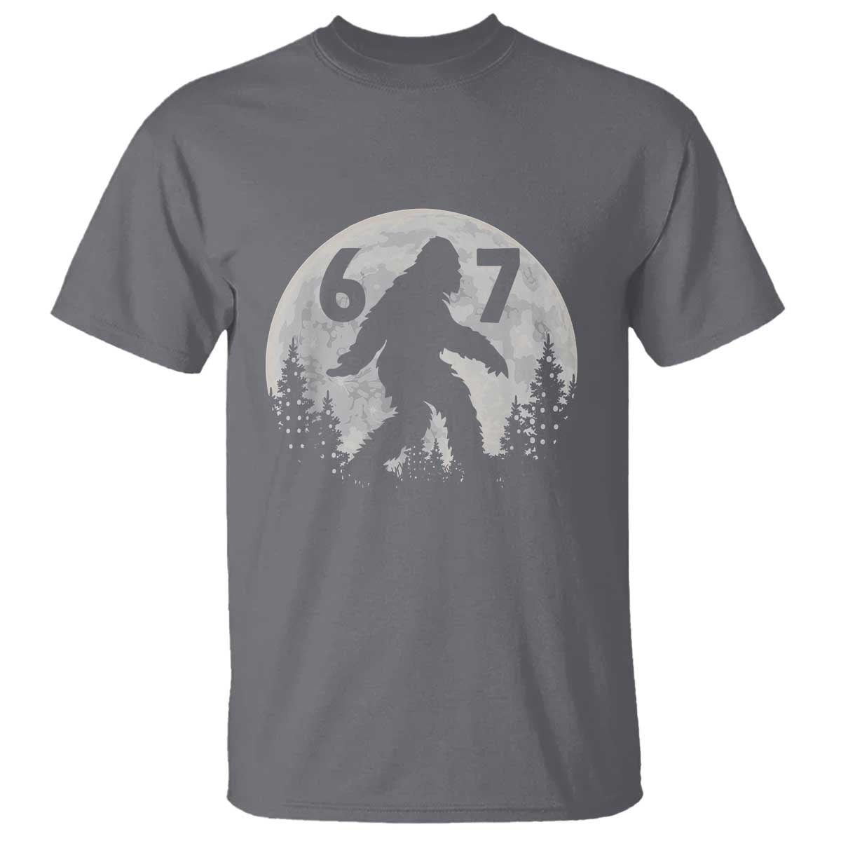 Funny Bigfoot 67 Night Stroll Moon Sasquatch T Shirt - Wonder Print Shop