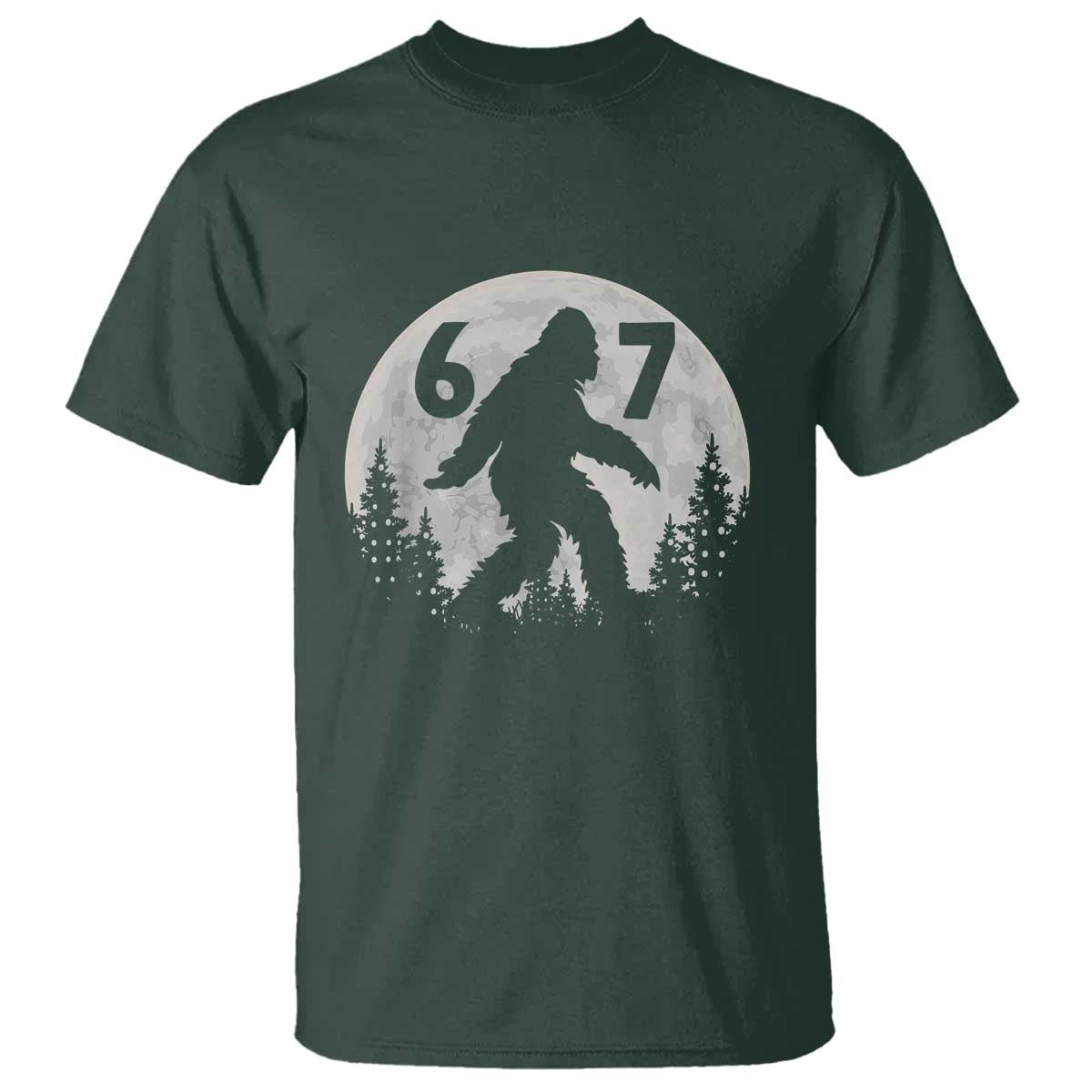 Funny Bigfoot 67 Night Stroll Moon Sasquatch T Shirt - Wonder Print Shop