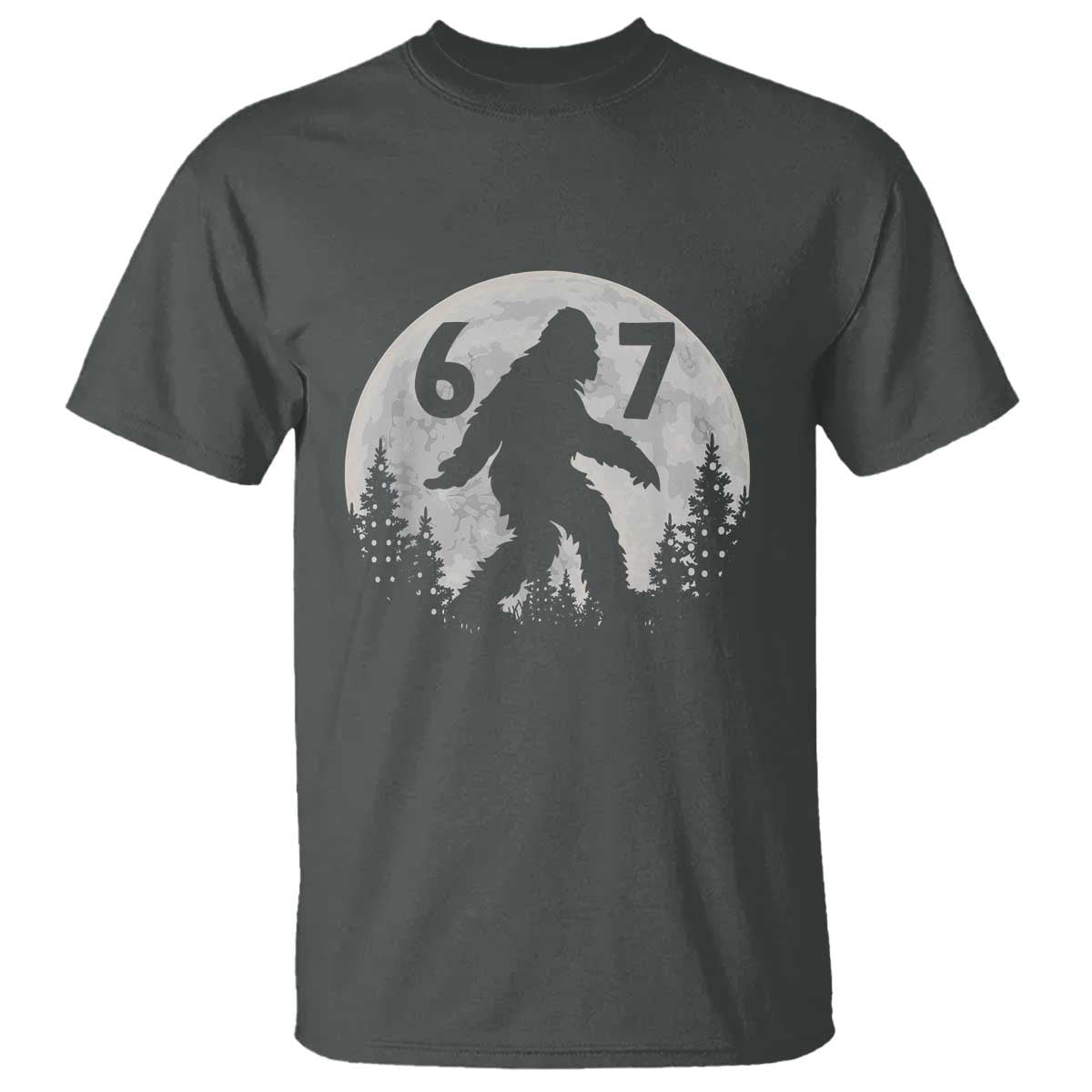 Funny Bigfoot 67 Night Stroll Moon Sasquatch T Shirt - Wonder Print Shop