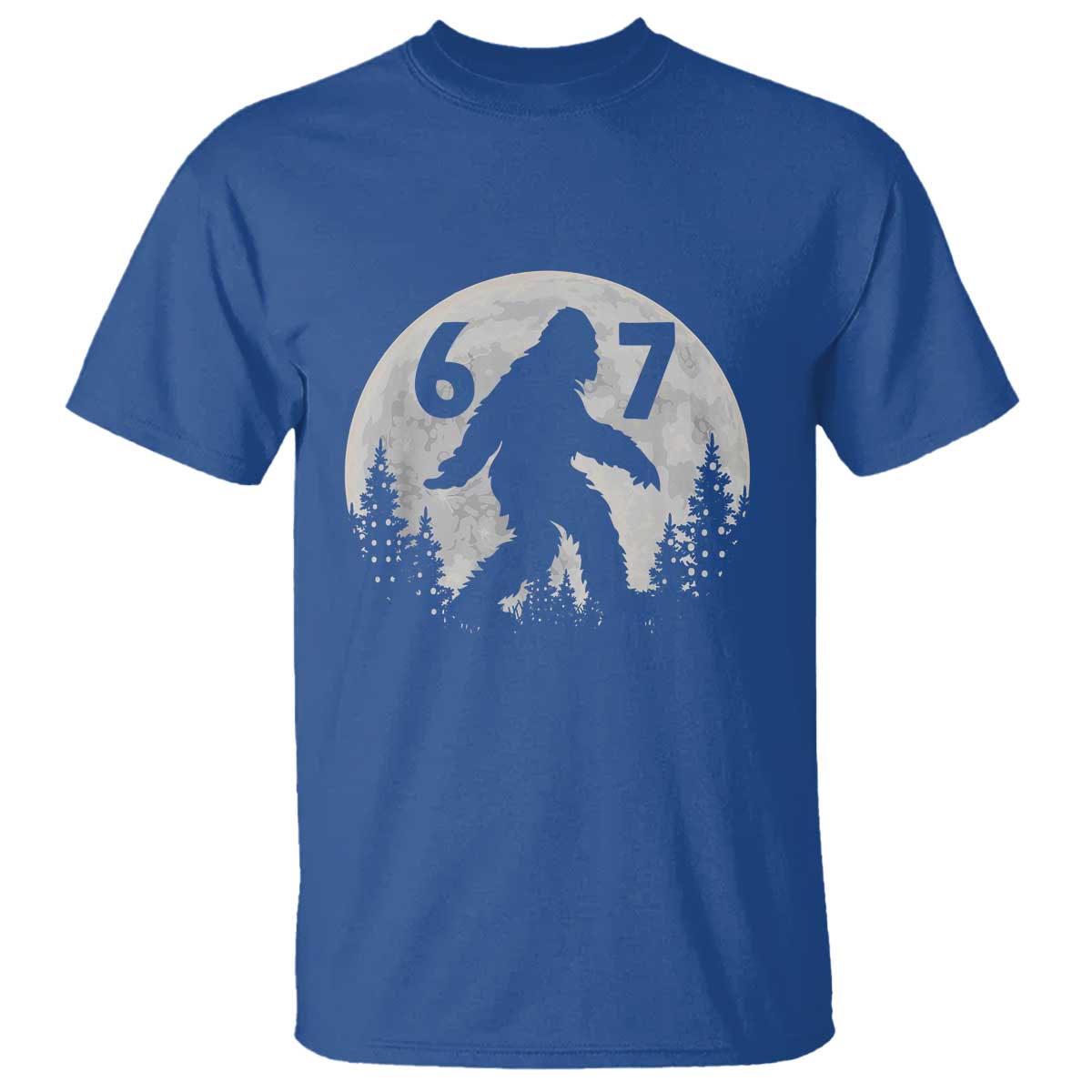 Funny Bigfoot 67 Night Stroll Moon Sasquatch T Shirt - Wonder Print Shop