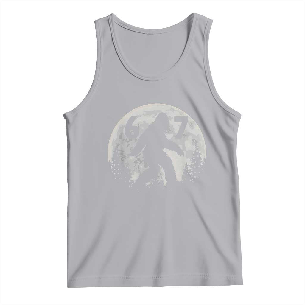 Funny Bigfoot 67 Night Stroll Moon Sasquatch Tank Top - Wonder Print Shop