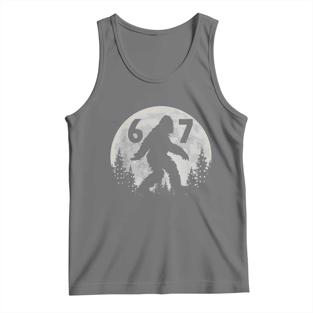 Funny Bigfoot 67 Night Stroll Moon Sasquatch Tank Top - Wonder Print Shop