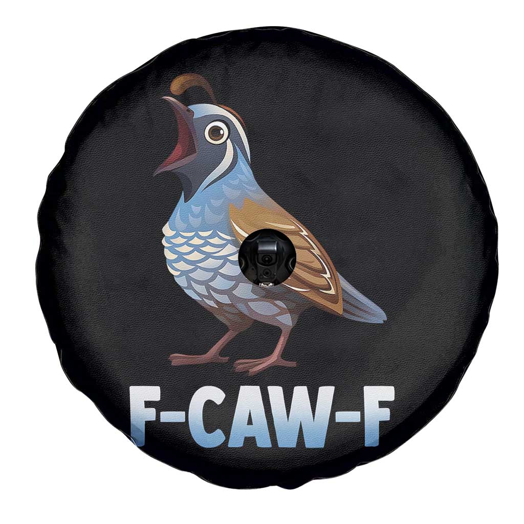 Funny F Caw F Quail Spare Tire Cover Cartoon Quail Bird Poultry Humor - Wonder Print Shop