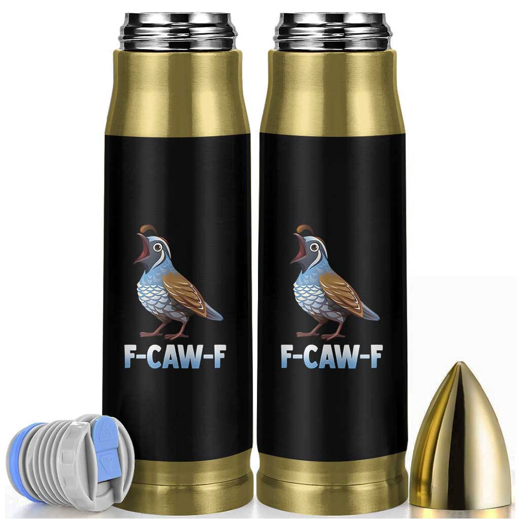 Funny F Caw F Quail Bullet Tumbler Cartoon Quail Bird Poultry Humor - Wonder Print Shop