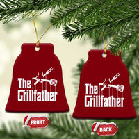 Funny BBQ Grilling Ceramic Ornament The Grillfather Vintage Father's Day - Wonder Print Shop