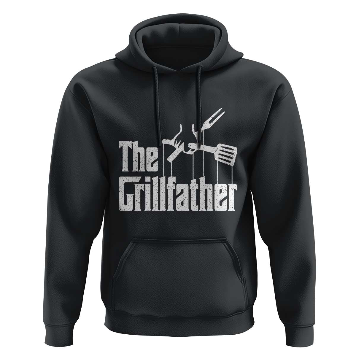 Funny BBQ Grilling Hoodie The Grillfather Vintage Father's Day