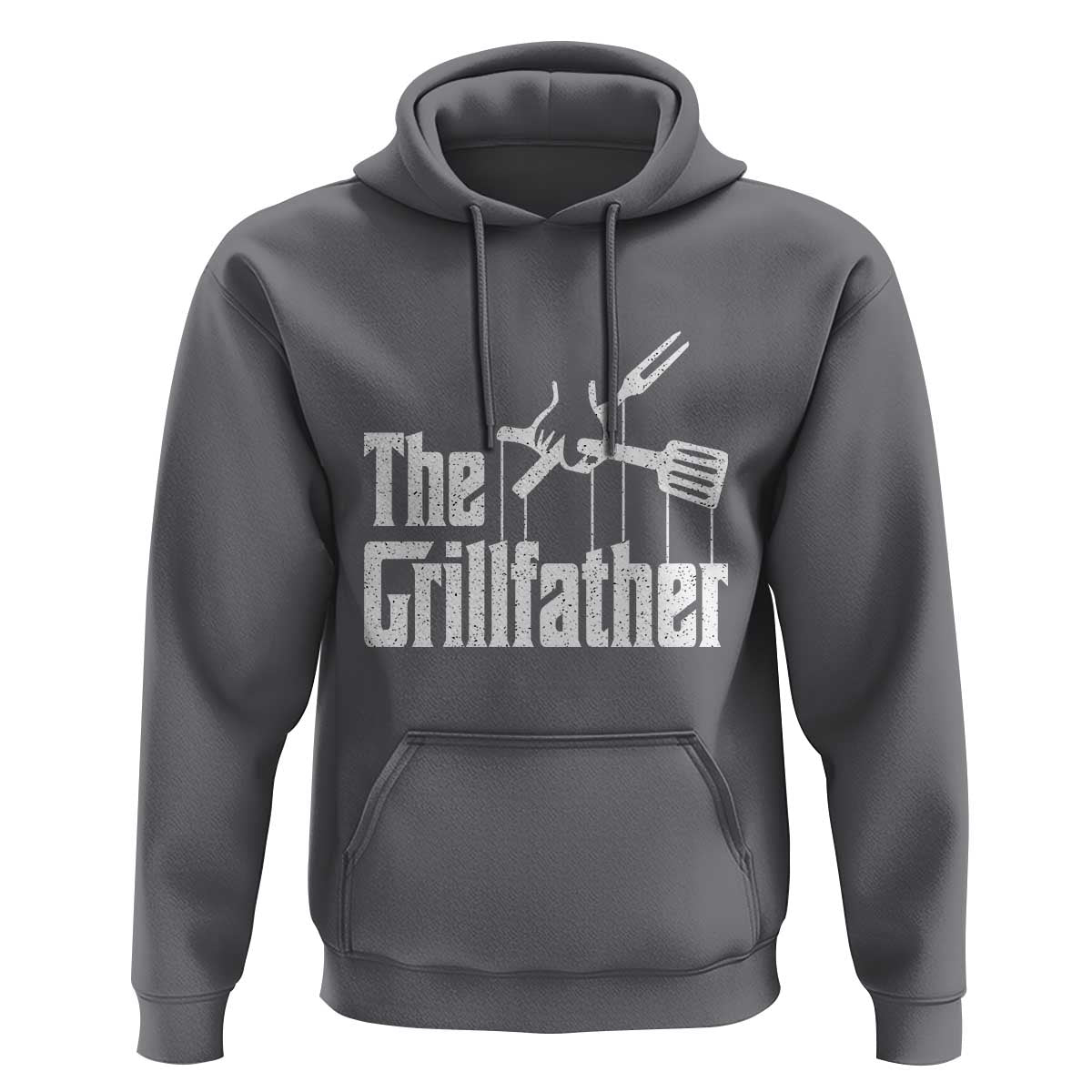Funny BBQ Grilling Hoodie The Grillfather Vintage Father's Day