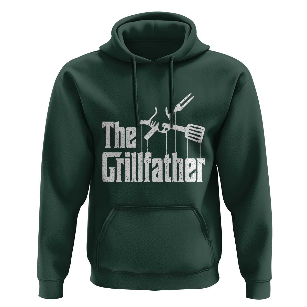 Funny BBQ Grilling Hoodie The Grillfather Vintage Father's Day