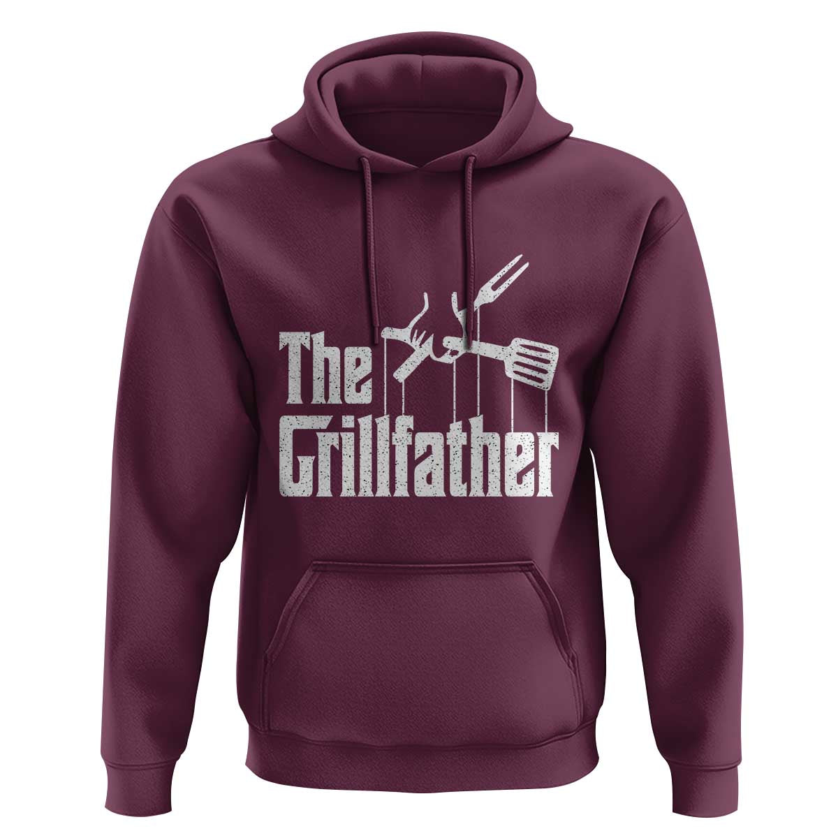 Funny BBQ Grilling Hoodie The Grillfather Vintage Father's Day