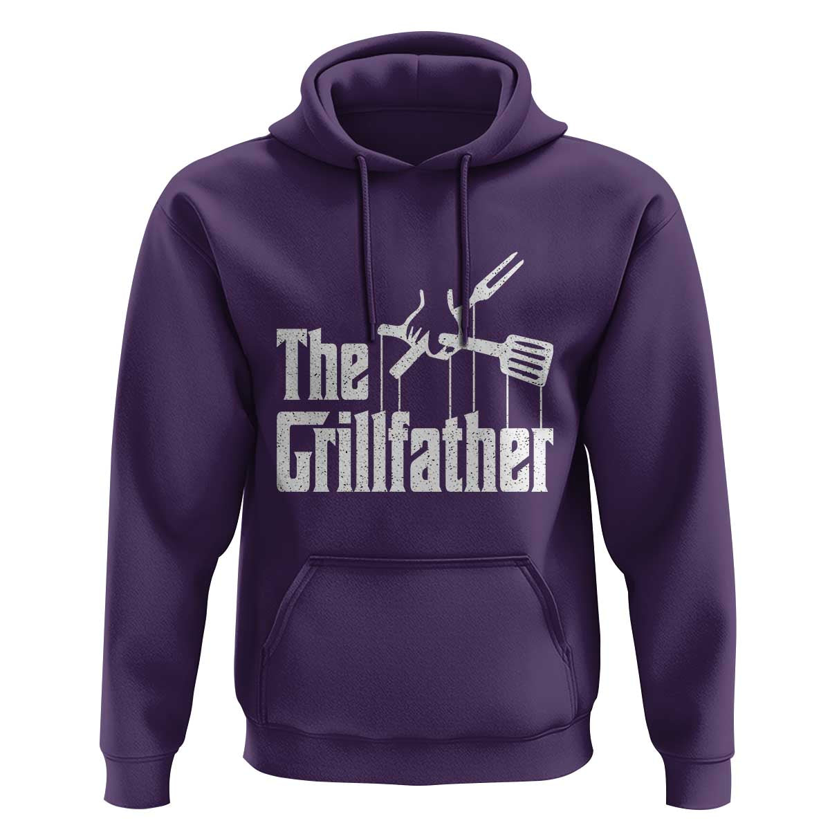 Funny BBQ Grilling Hoodie The Grillfather Vintage Father's Day