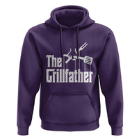 Funny BBQ Grilling Hoodie The Grillfather Vintage Father's Day