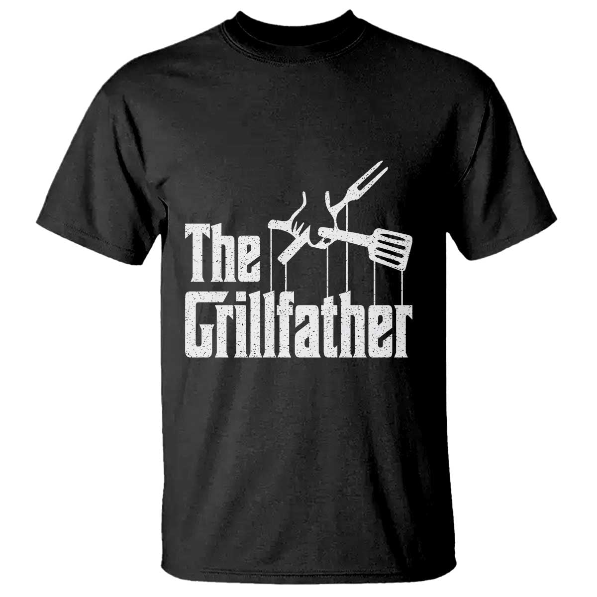 Funny BBQ Grilling T Shirt The Grillfather Vintage Father's Day