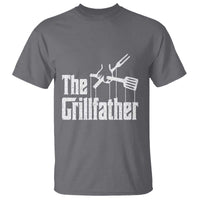 Funny BBQ Grilling T Shirt The Grillfather Vintage Father's Day