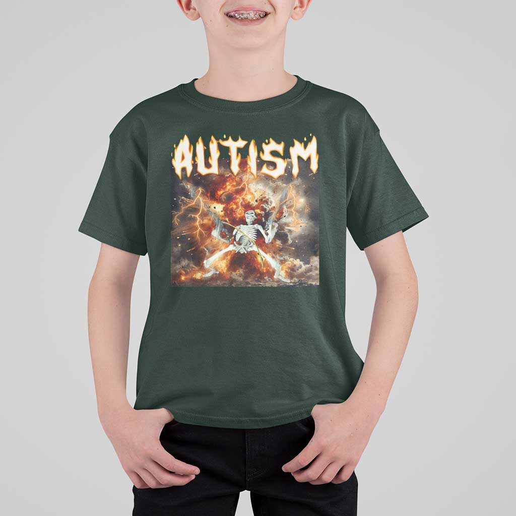 Funny Autism Skeleton Meme T Shirt For Kid Oddly Specific Dank Meme