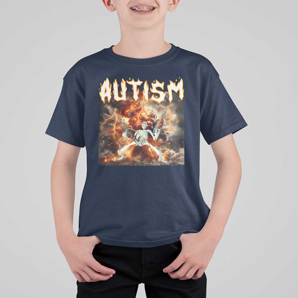 Funny Autism Skeleton Meme T Shirt For Kid Oddly Specific Dank Meme