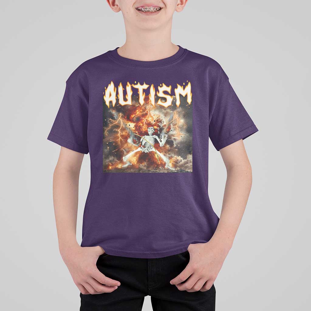 Funny Autism Skeleton Meme T Shirt For Kid Oddly Specific Dank Meme