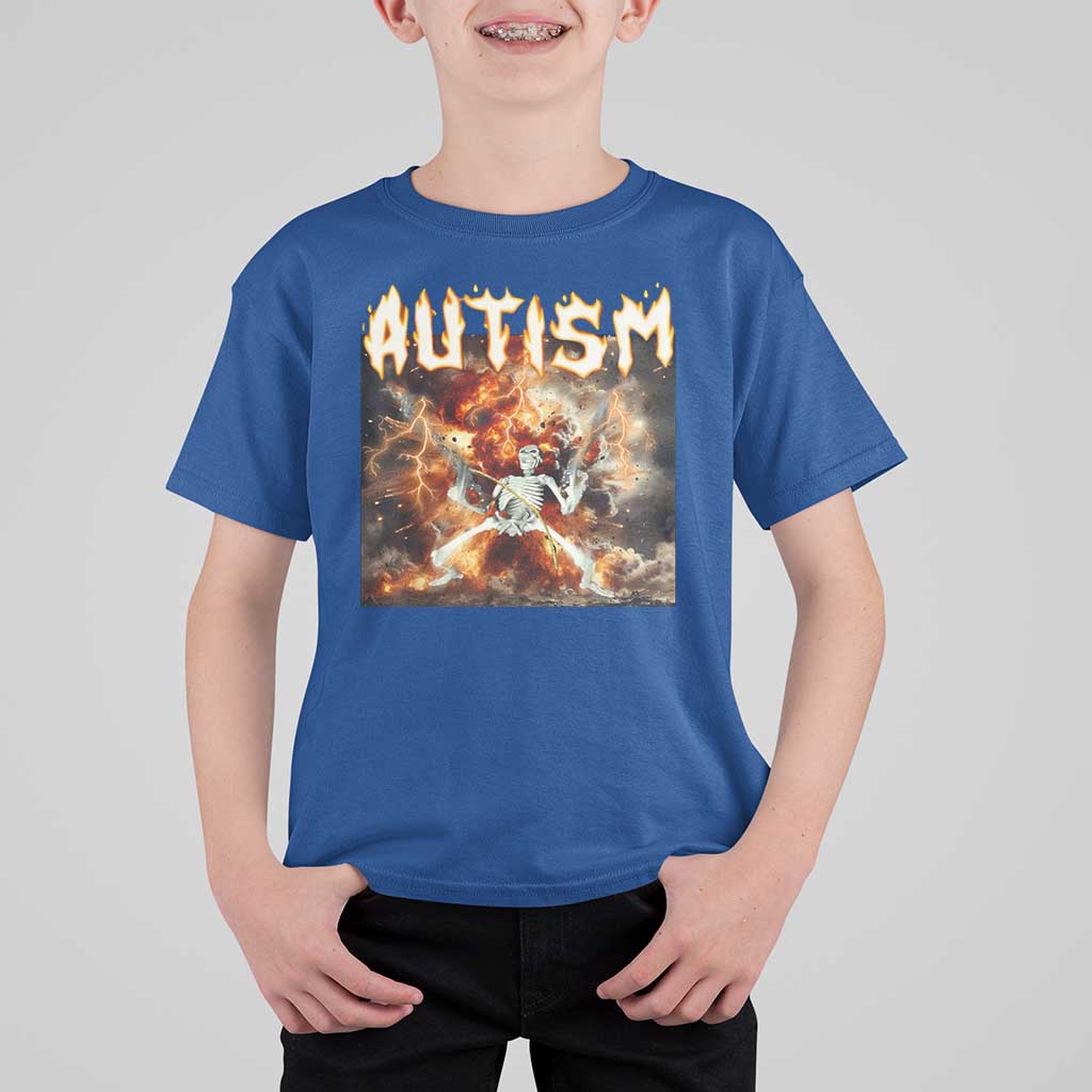 Funny Autism Skeleton Meme T Shirt For Kid Oddly Specific Dank Meme