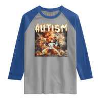 Funny Autism Skeleton Meme Raglan Shirt Oddly Specific Dank Meme