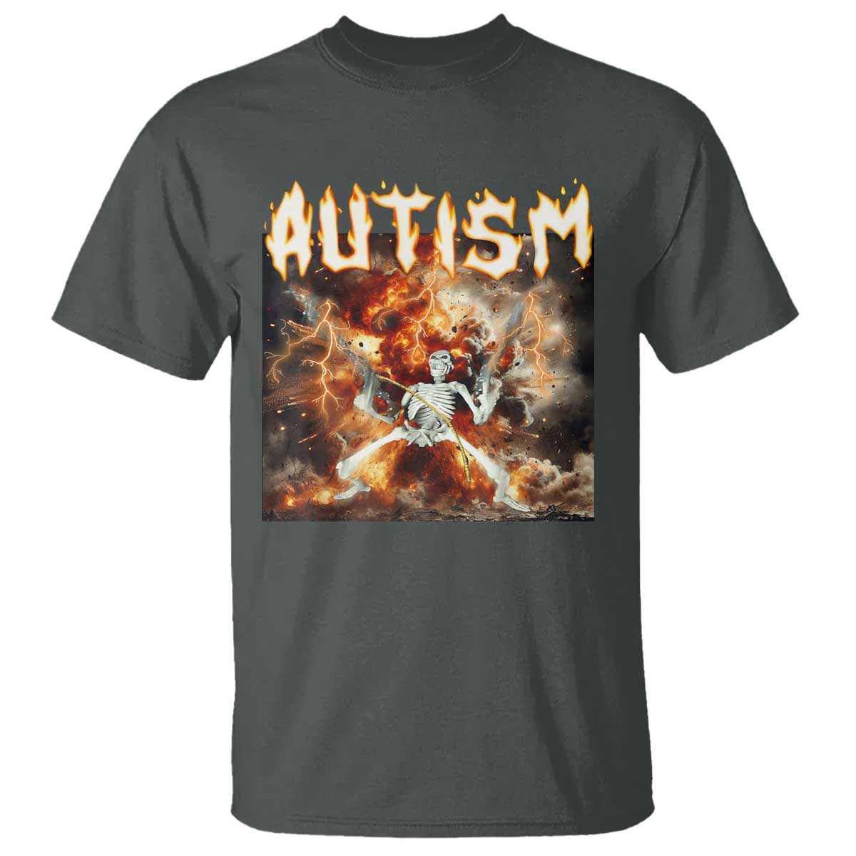 Funny Autism Skeleton Meme T Shirt Oddly Specific Dank Meme - Wonder Print Shop
