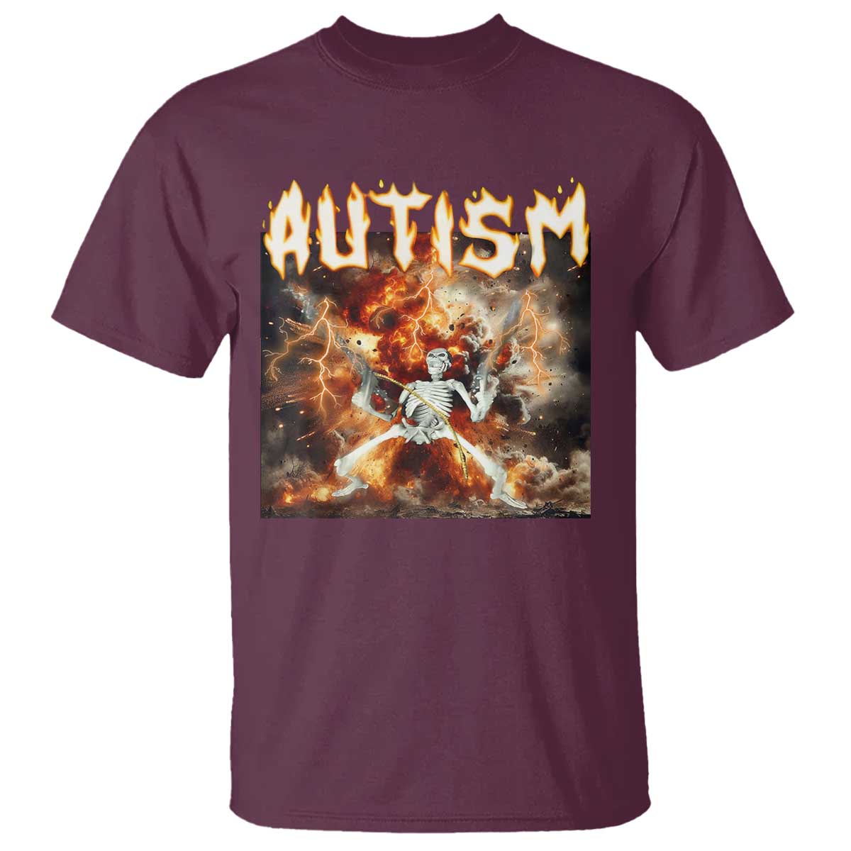 Funny Autism Skeleton Meme T Shirt Oddly Specific Dank Meme - Wonder Print Shop