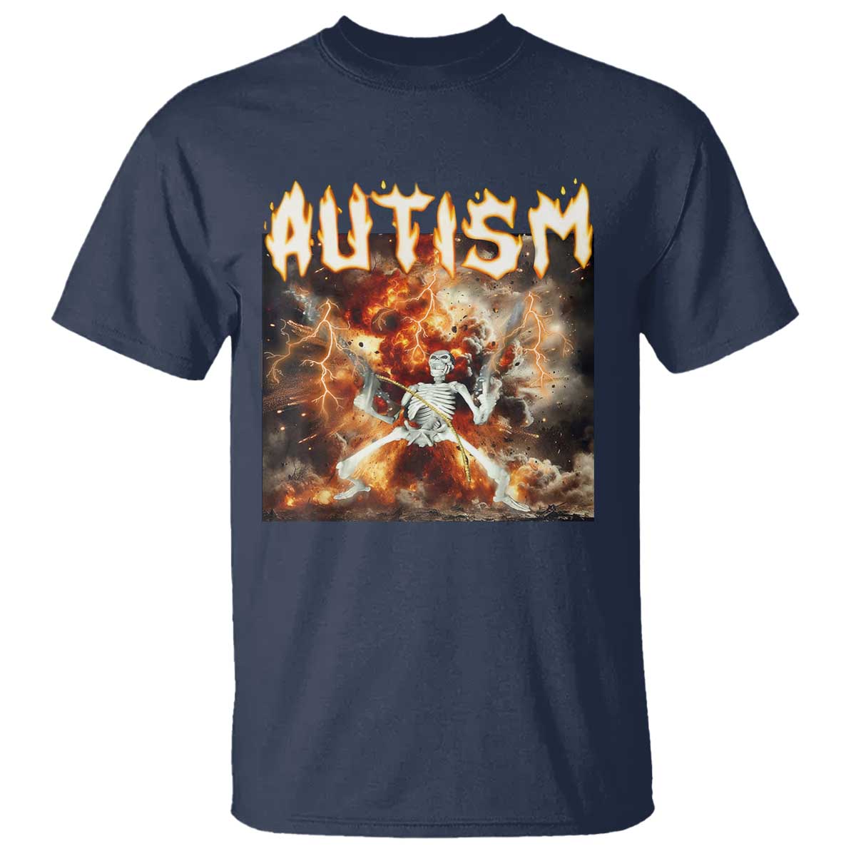 Funny Autism Skeleton Meme T Shirt Oddly Specific Dank Meme - Wonder Print Shop