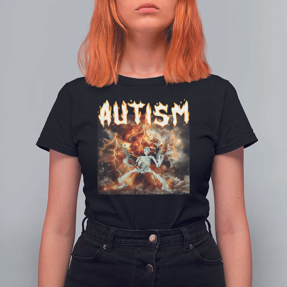 Funny Autism Skeleton Meme T Shirt For Women Oddly Specific Dank Meme - Wonder Print Shop