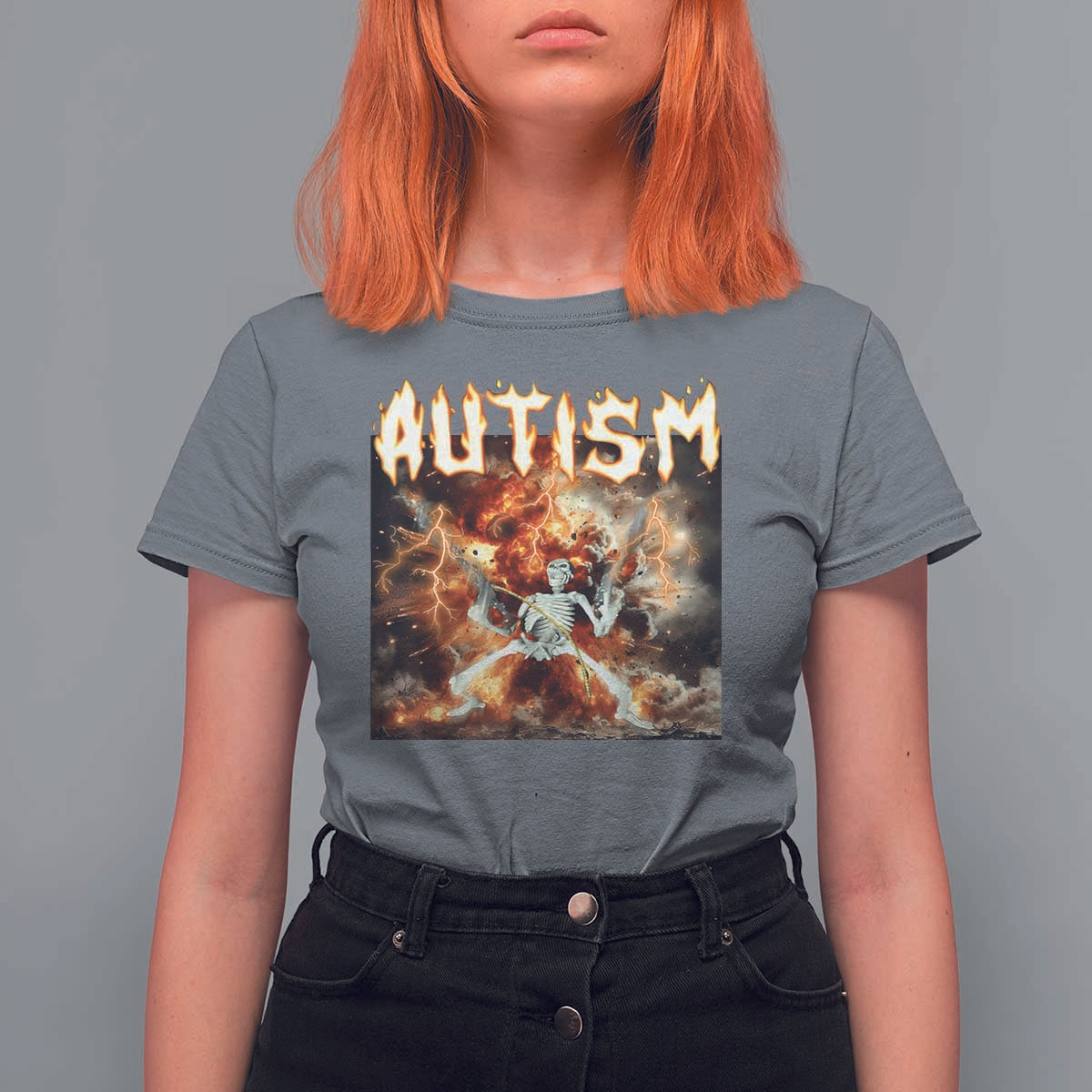 Funny Autism Skeleton Meme T Shirt For Women Oddly Specific Dank Meme - Wonder Print Shop