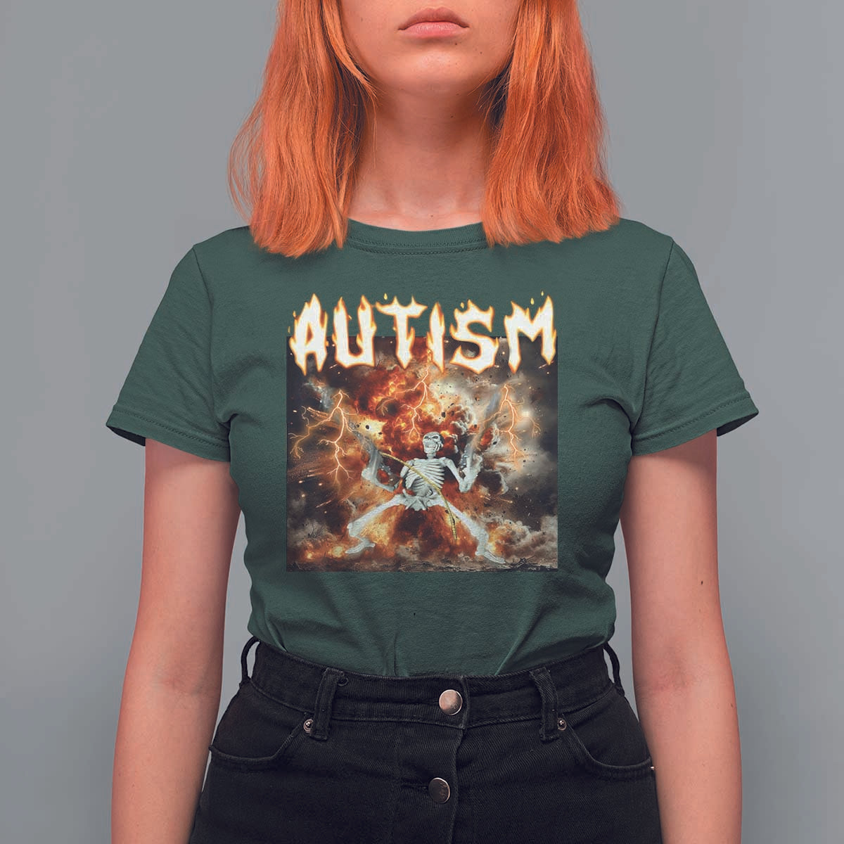 Funny Autism Skeleton Meme T Shirt For Women Oddly Specific Dank Meme - Wonder Print Shop