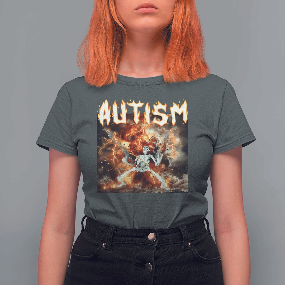 Funny Autism Skeleton Meme T Shirt For Women Oddly Specific Dank Meme - Wonder Print Shop