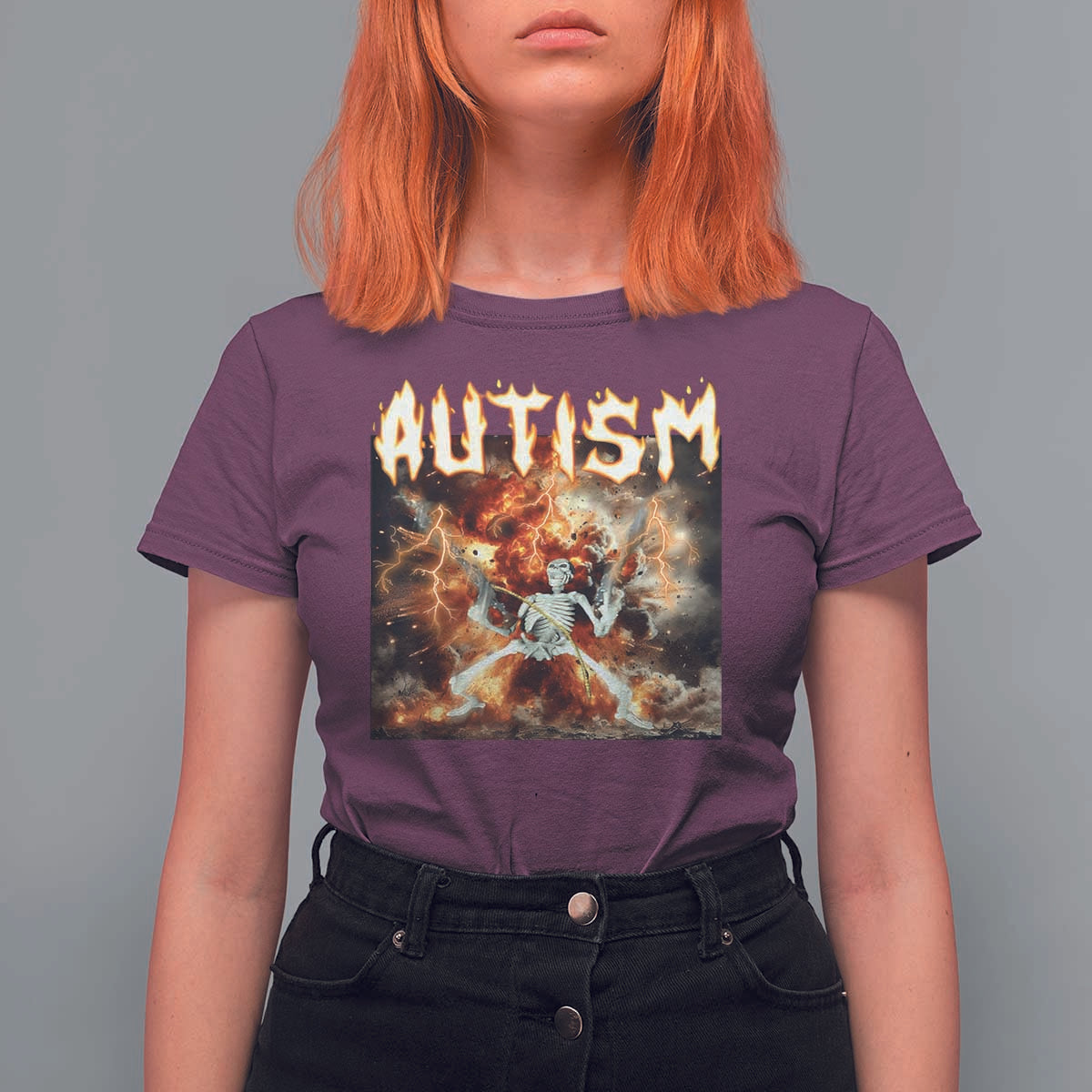 Funny Autism Skeleton Meme T Shirt For Women Oddly Specific Dank Meme - Wonder Print Shop