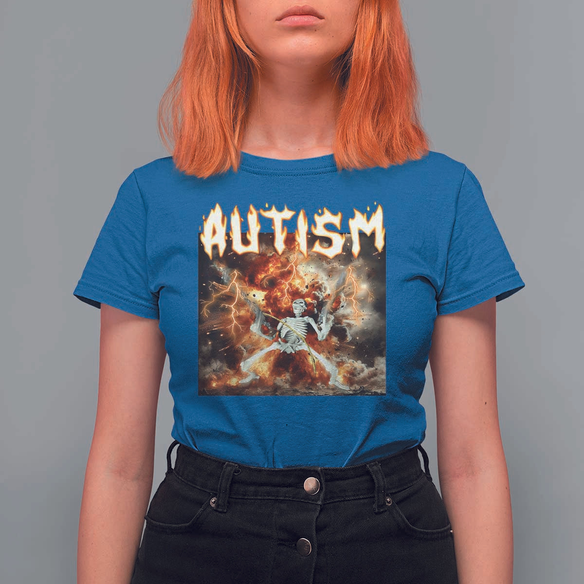 Funny Autism Skeleton Meme T Shirt For Women Oddly Specific Dank Meme - Wonder Print Shop