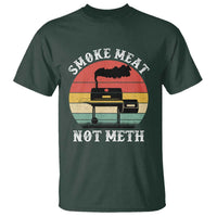 Funny Smoke Meat Not Meth T Shirt Retro Vintage Grilling BBQ - Wonder Print Shop