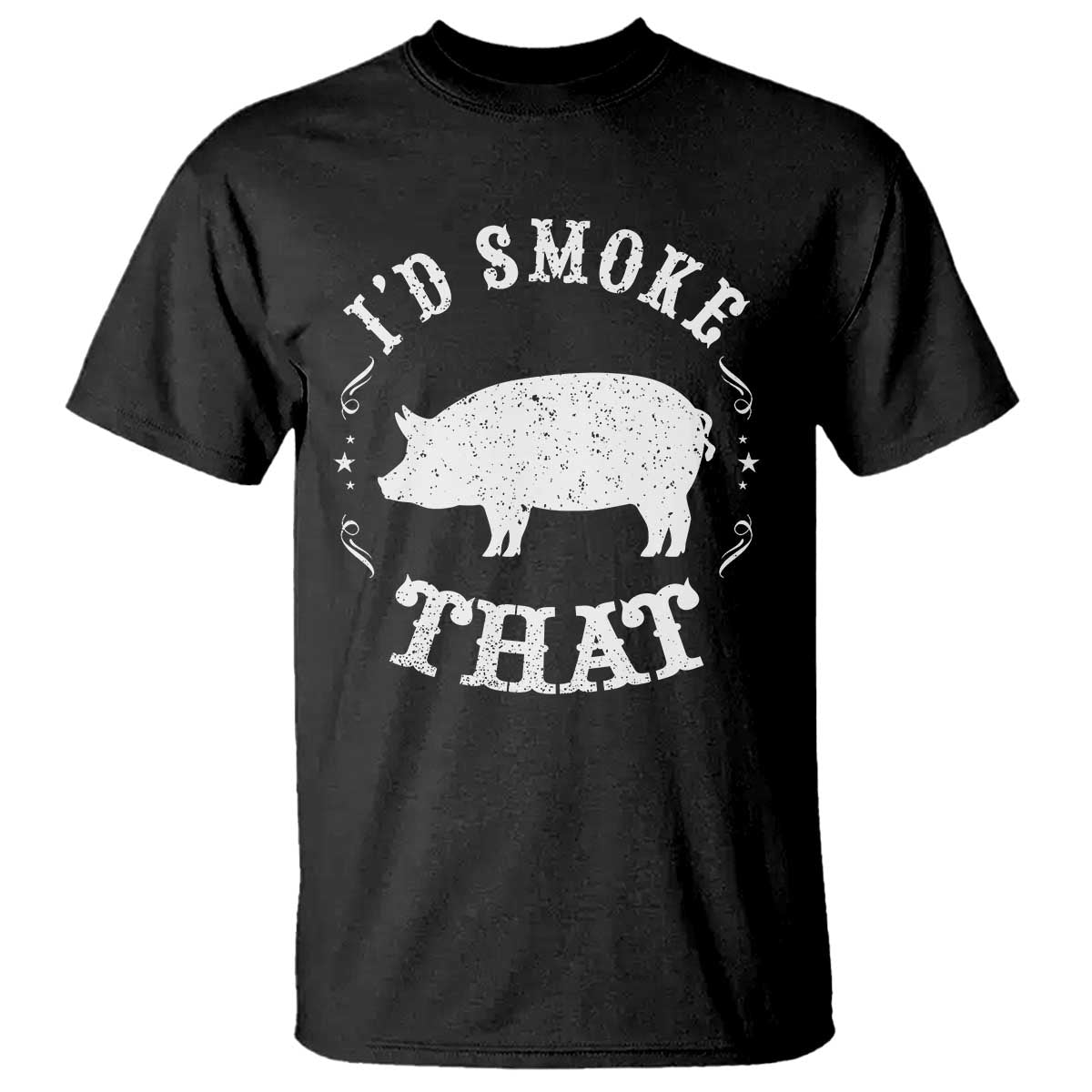 Funny BBQ Grilling I'd Smoke That T Shirt Barbecue Grill Father's Day - Wonder Print Shop